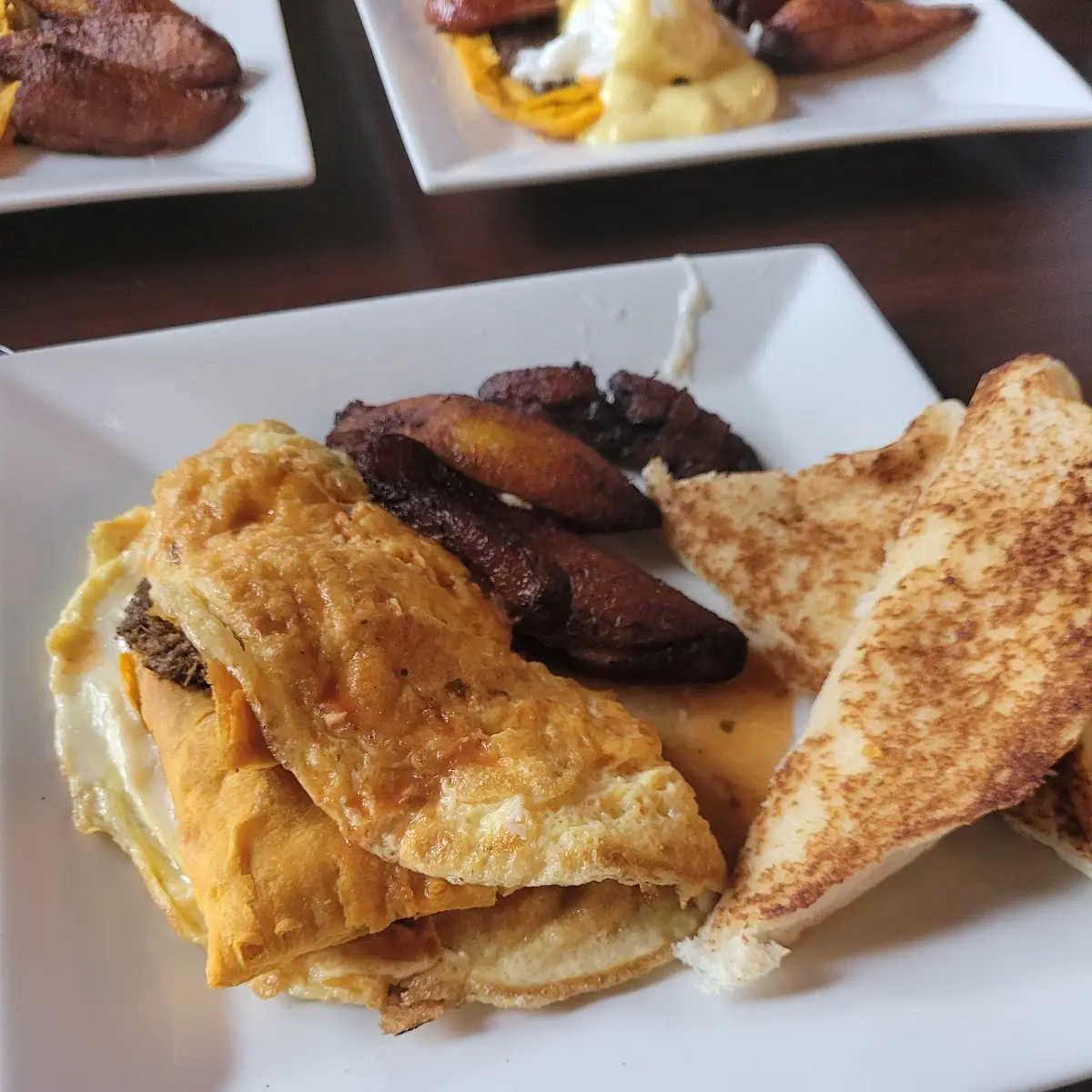 Jamaican Patty Omelette