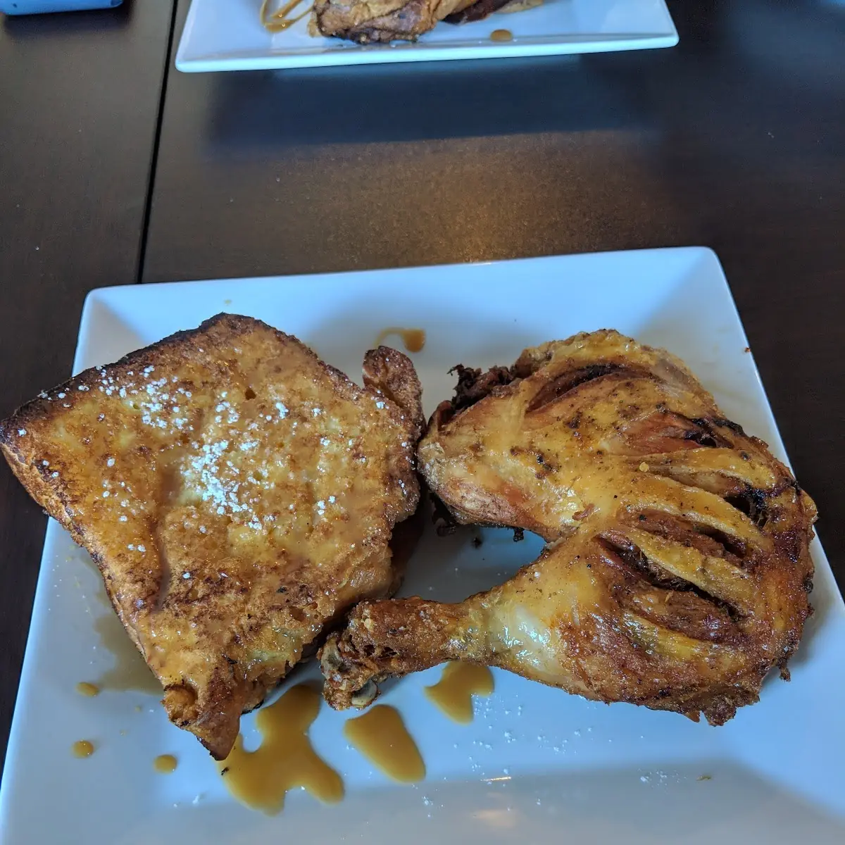 Jerked Wings with French Toast