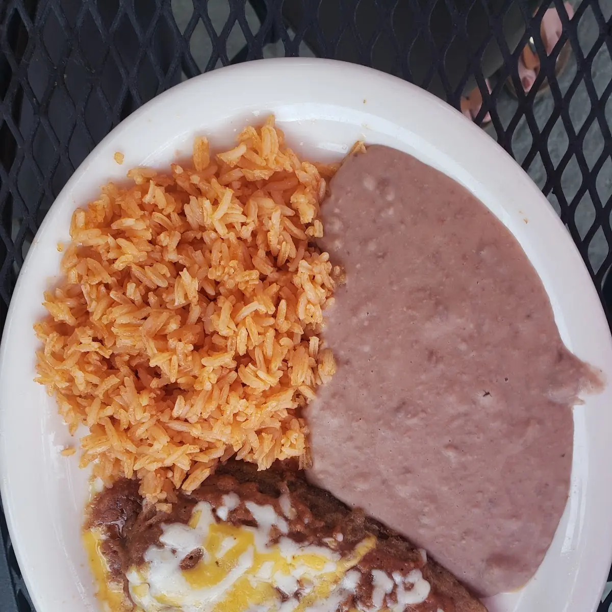 Chili Relleno Rice & Beans