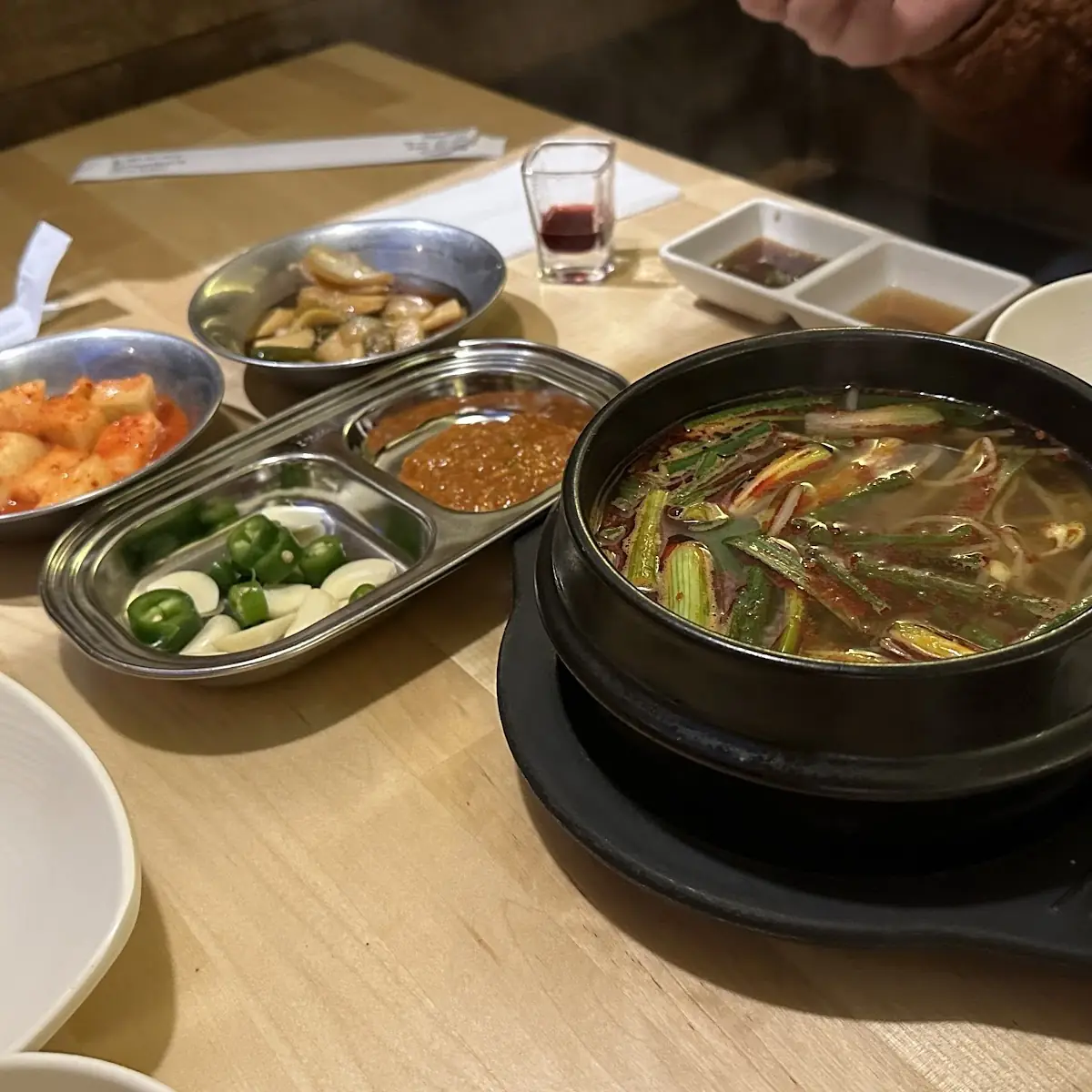 Free Banchans and Green Onion Soup