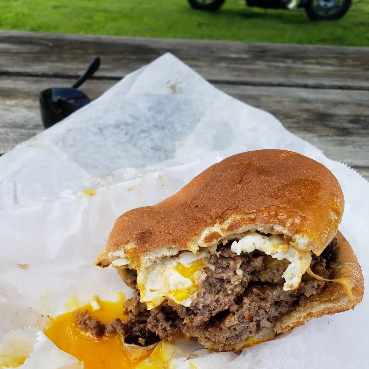 Double Boyce-Burger with Fried Egg