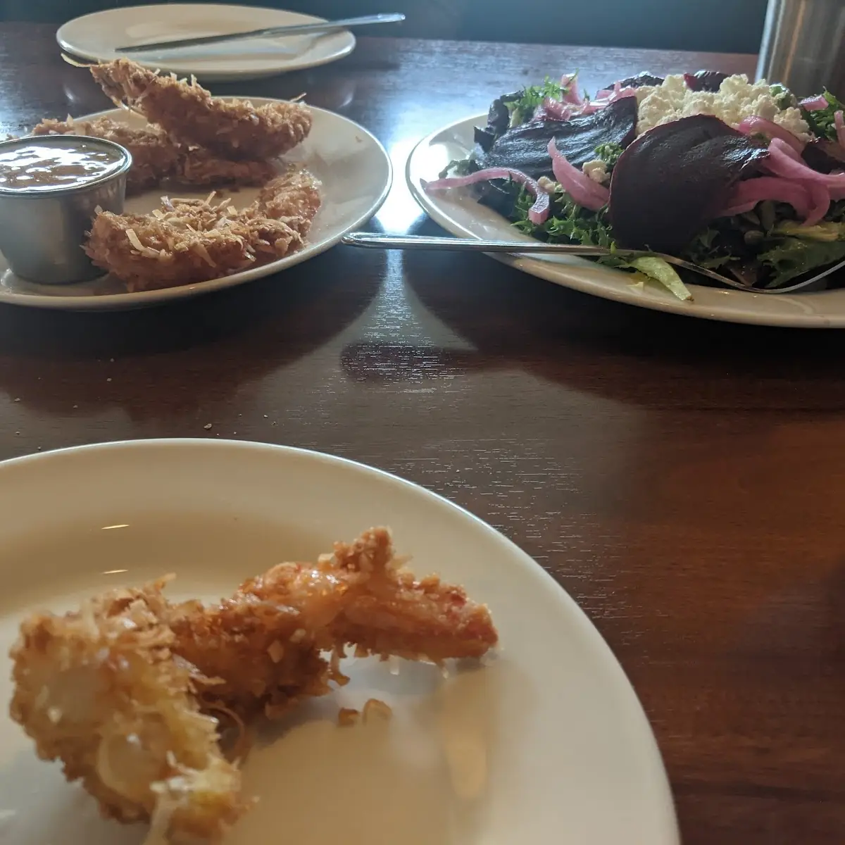 Coconut Shrimp and Beet Salad