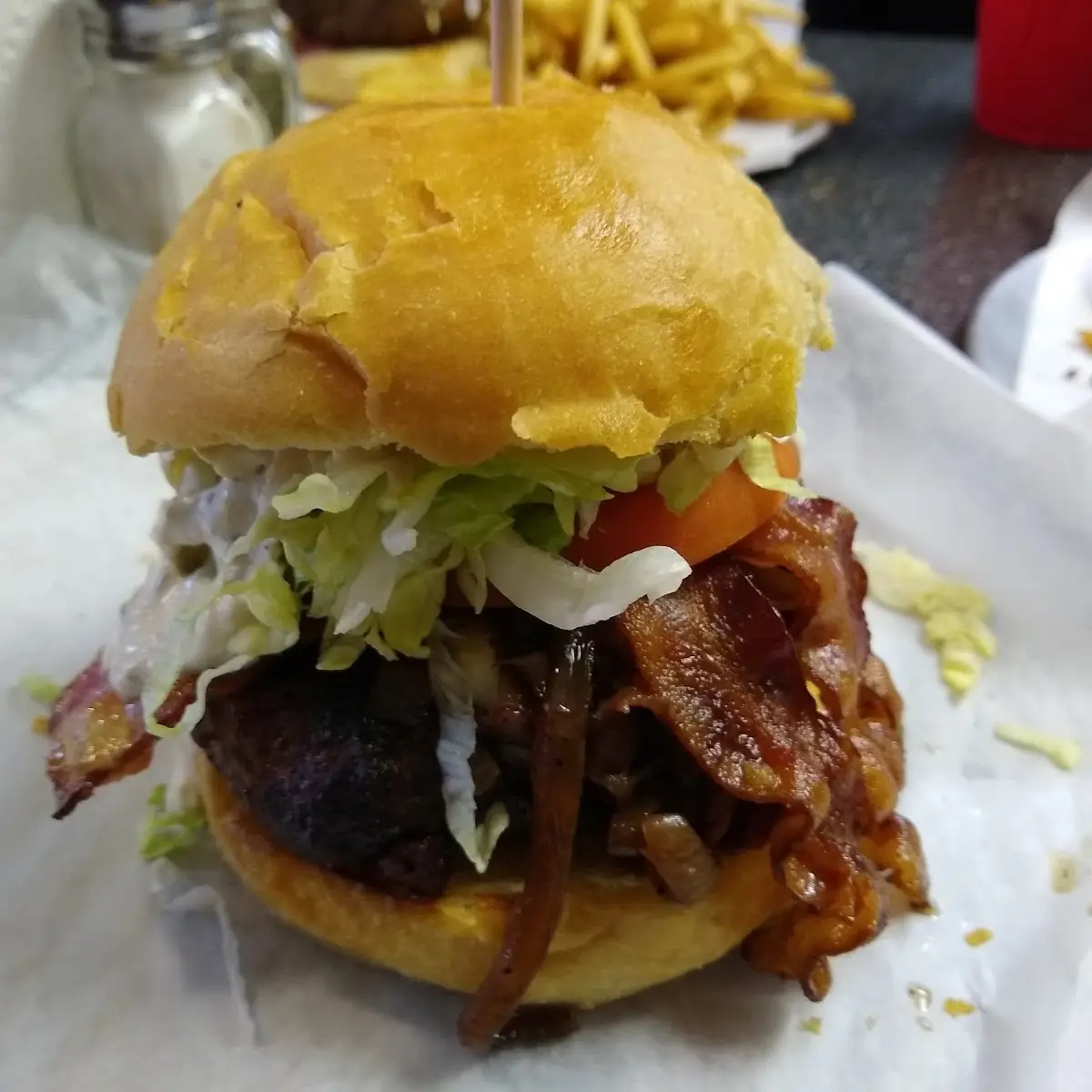Fire Roasted Green Chile Cheeseburger