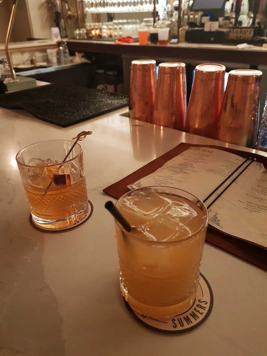 Old Fashion and Bourbon with Ginger Beer