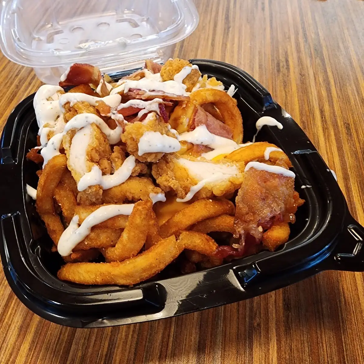 Chicken Bacon Ranch Loaded Fries