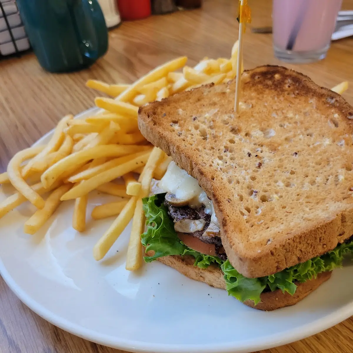 Mushroom Swiss Burger