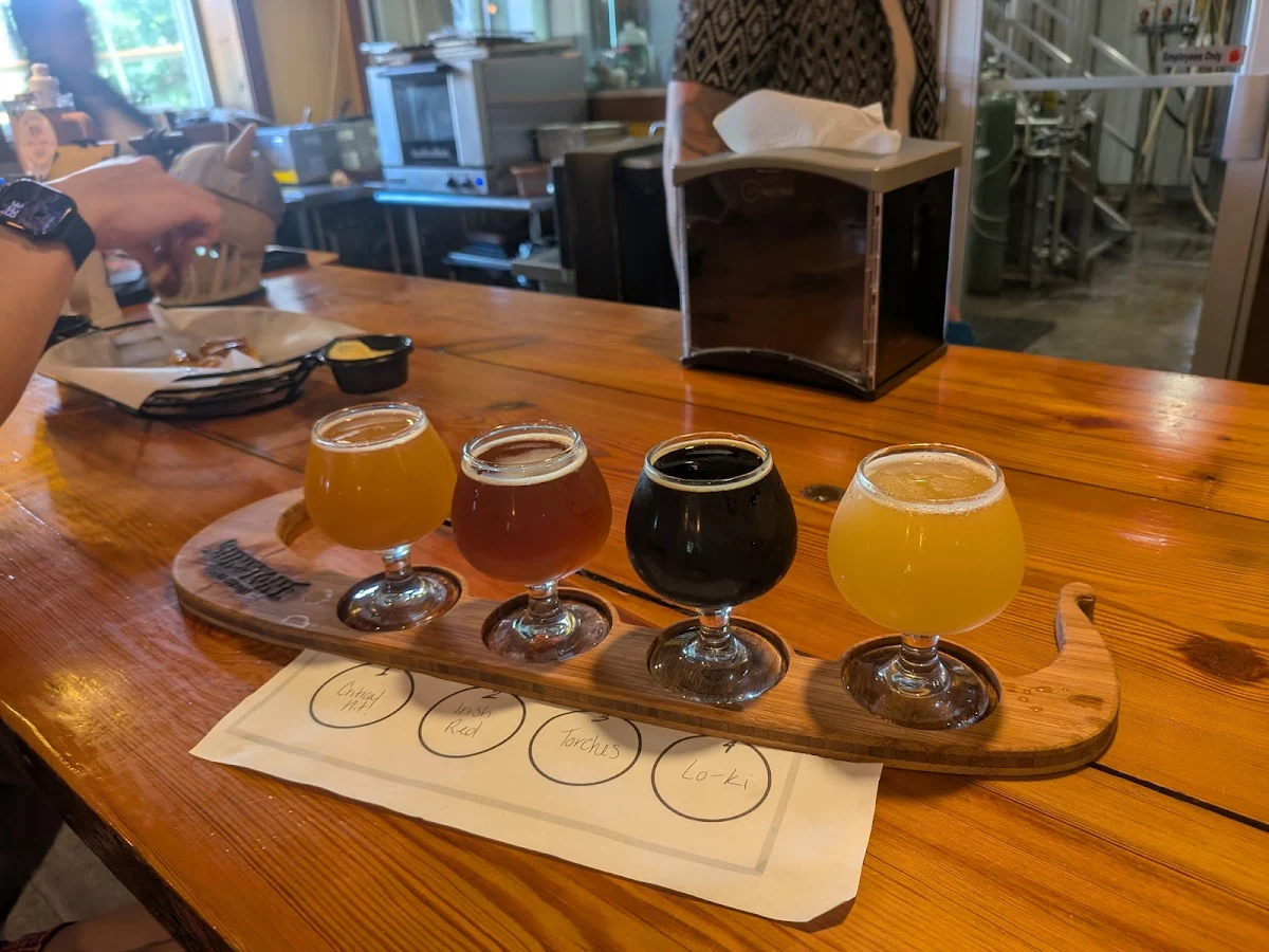 Beer Flight with Four Samples