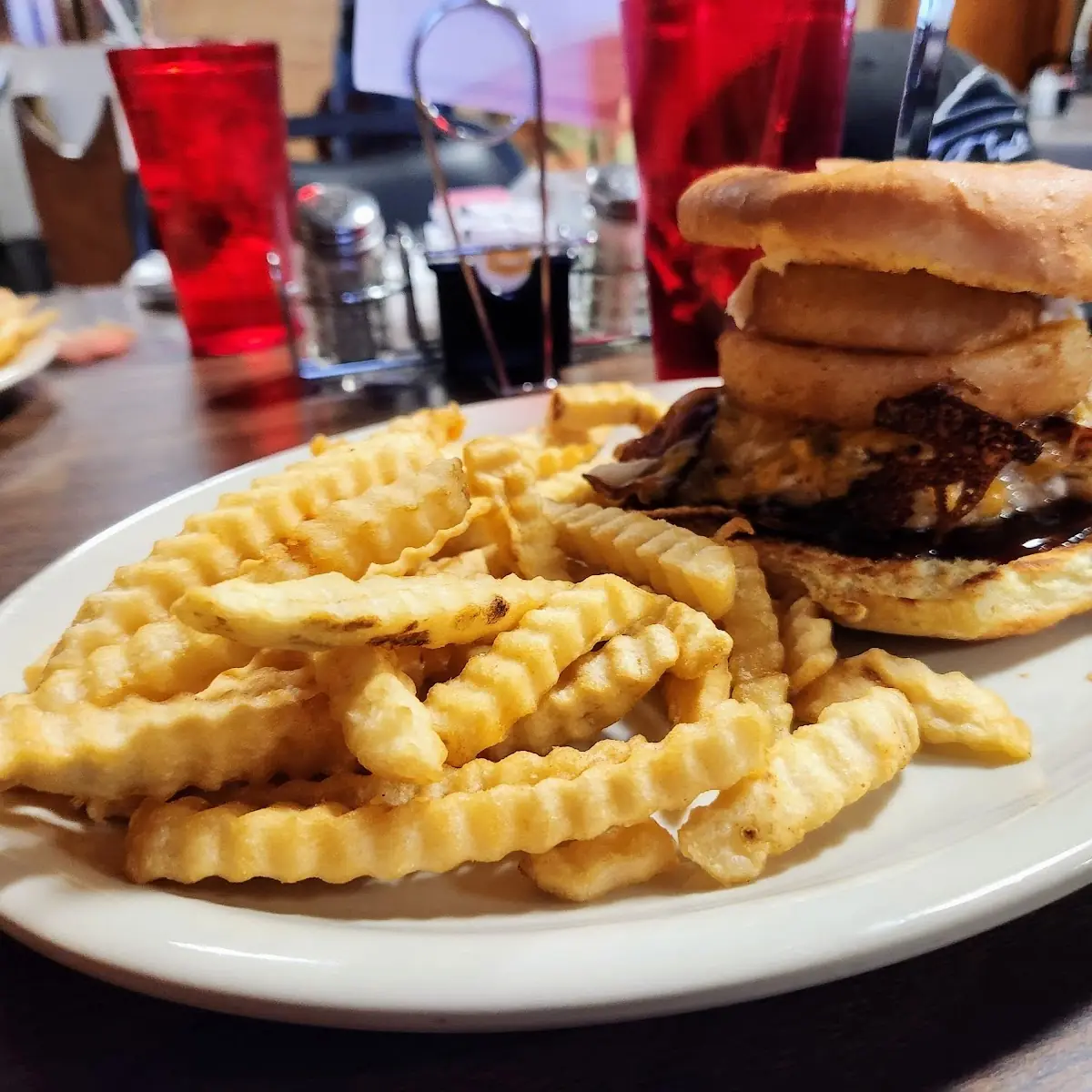 Cowboy Burger with Fries