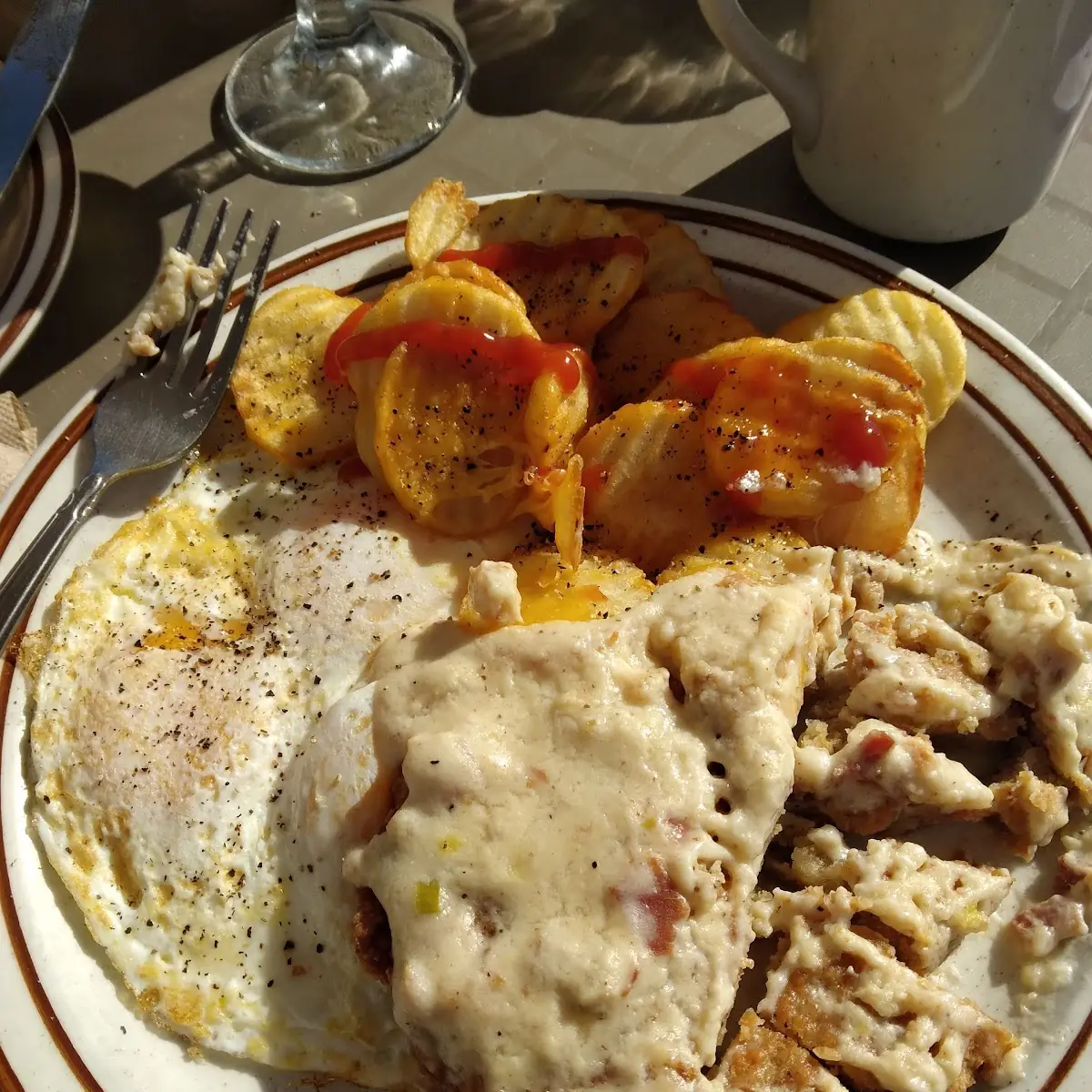 Chicken Fried Steak and Eggs