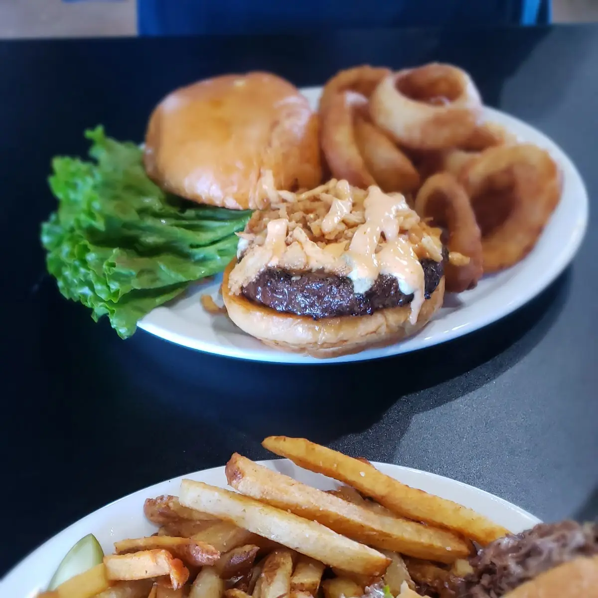 Philly Cheese Steak and 16 Gauge Burger