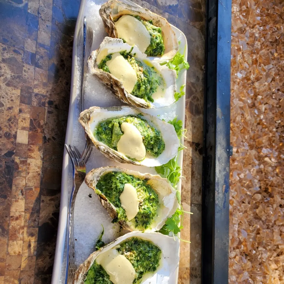 Dozen Oysters Grilled or Rockefeller