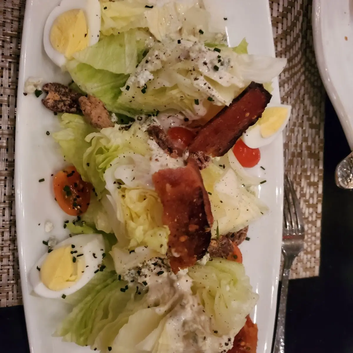 Wedge Salad with Candied Bacon