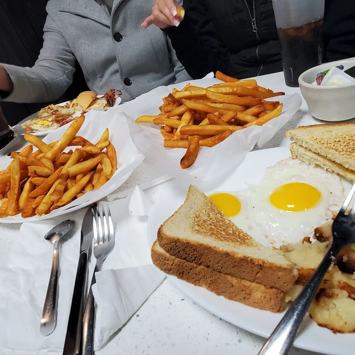 Home Fries Eggs Sunny Side Up