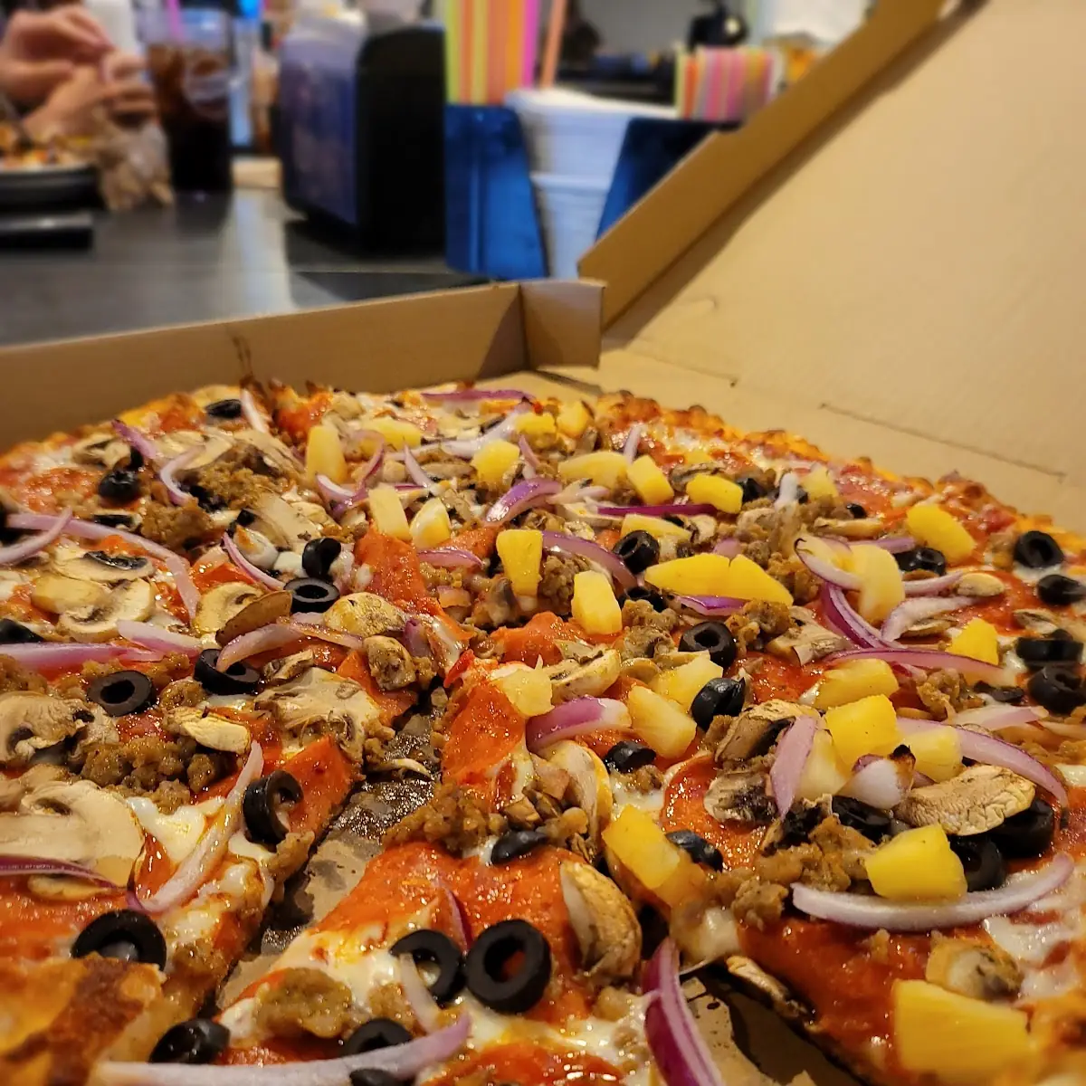 Combo Pizza with Pineapple