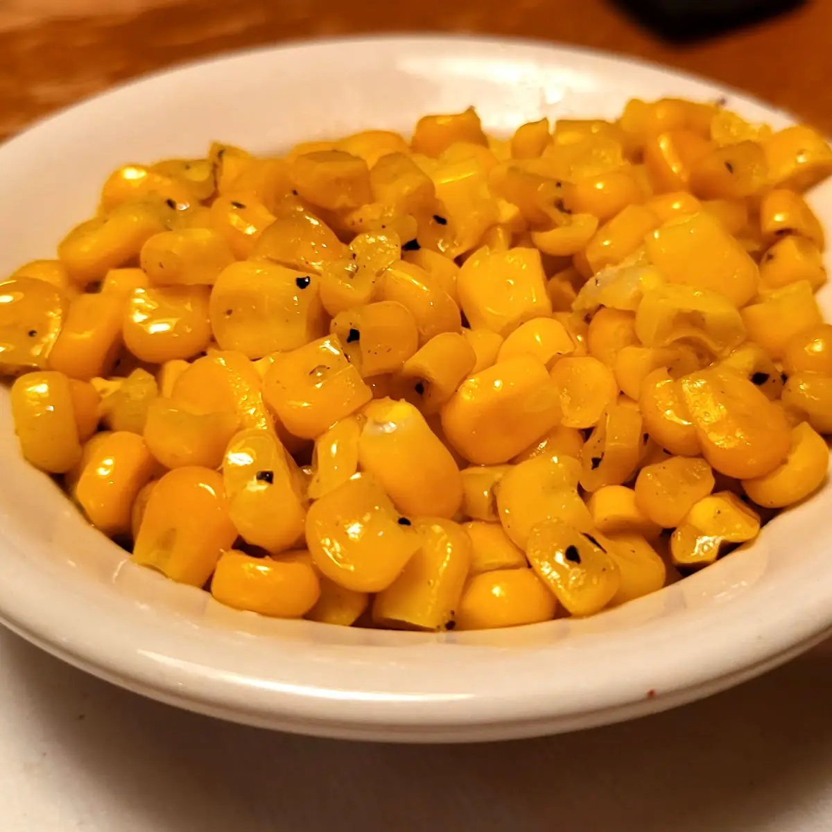 Buttered Corn House Salad Steak Fries