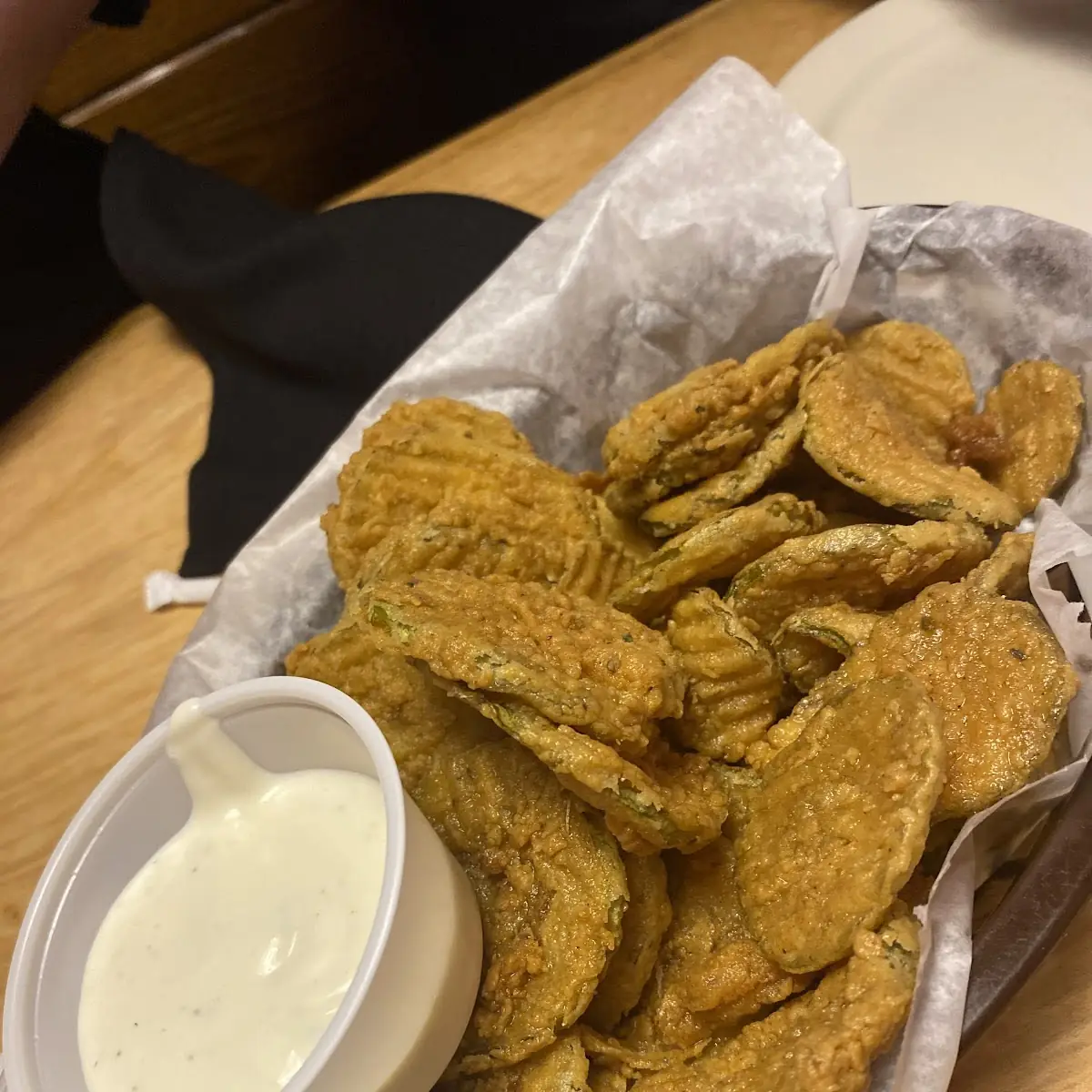 Crispy Fried Pickles with Ranch Dressing