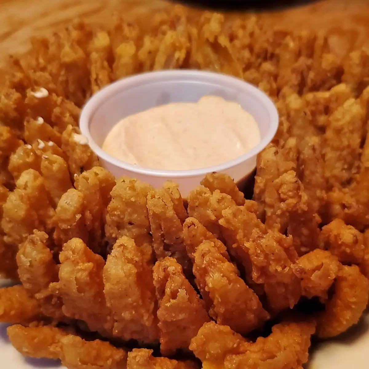 Fried Blooming Onion with Dipping Sauce
