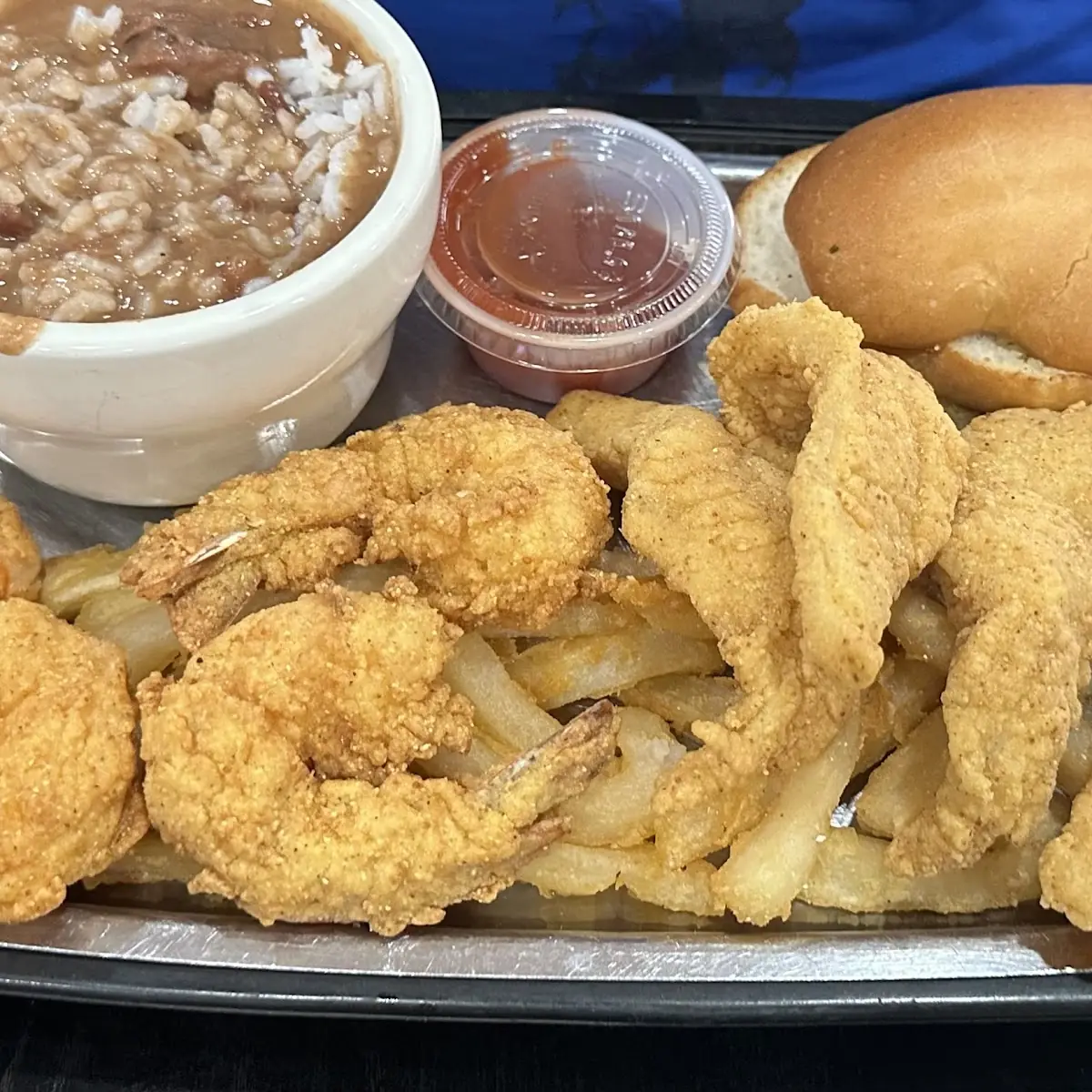 Fried Shrimp Fried Fish French Fries