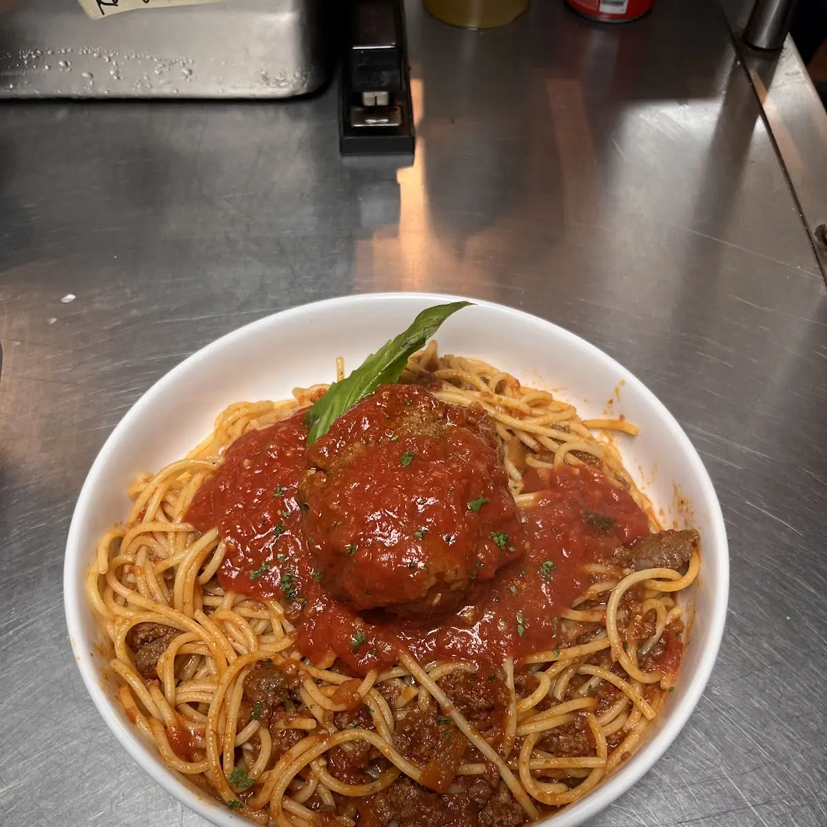 Spaghetti with Meatballs and Bolognese
