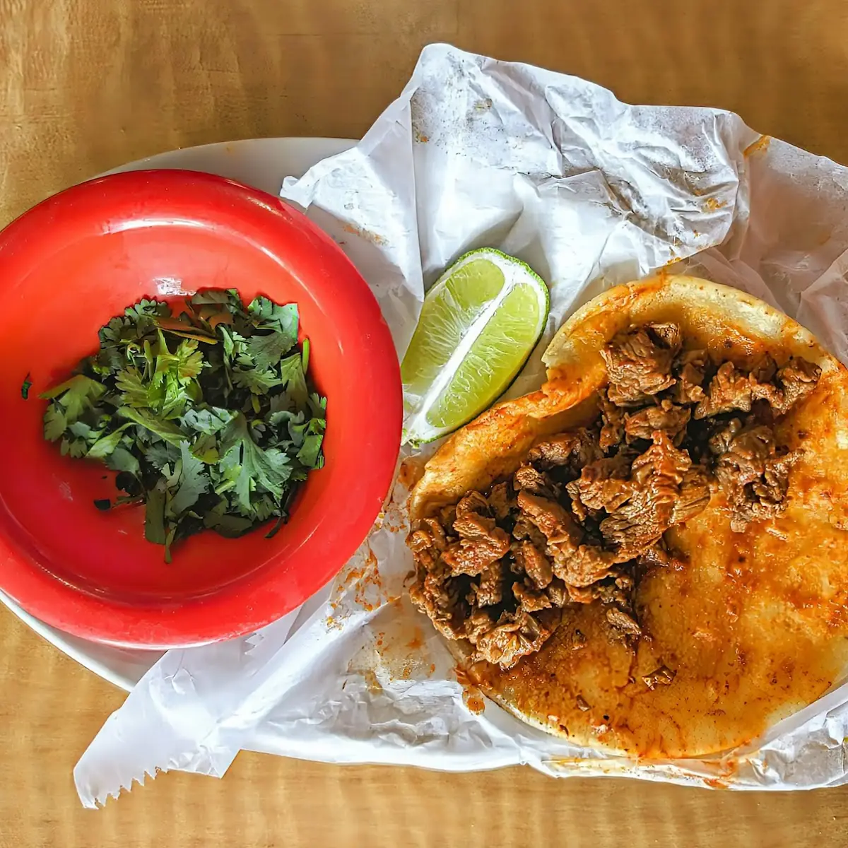Shredded Beef Taco with Cilantro