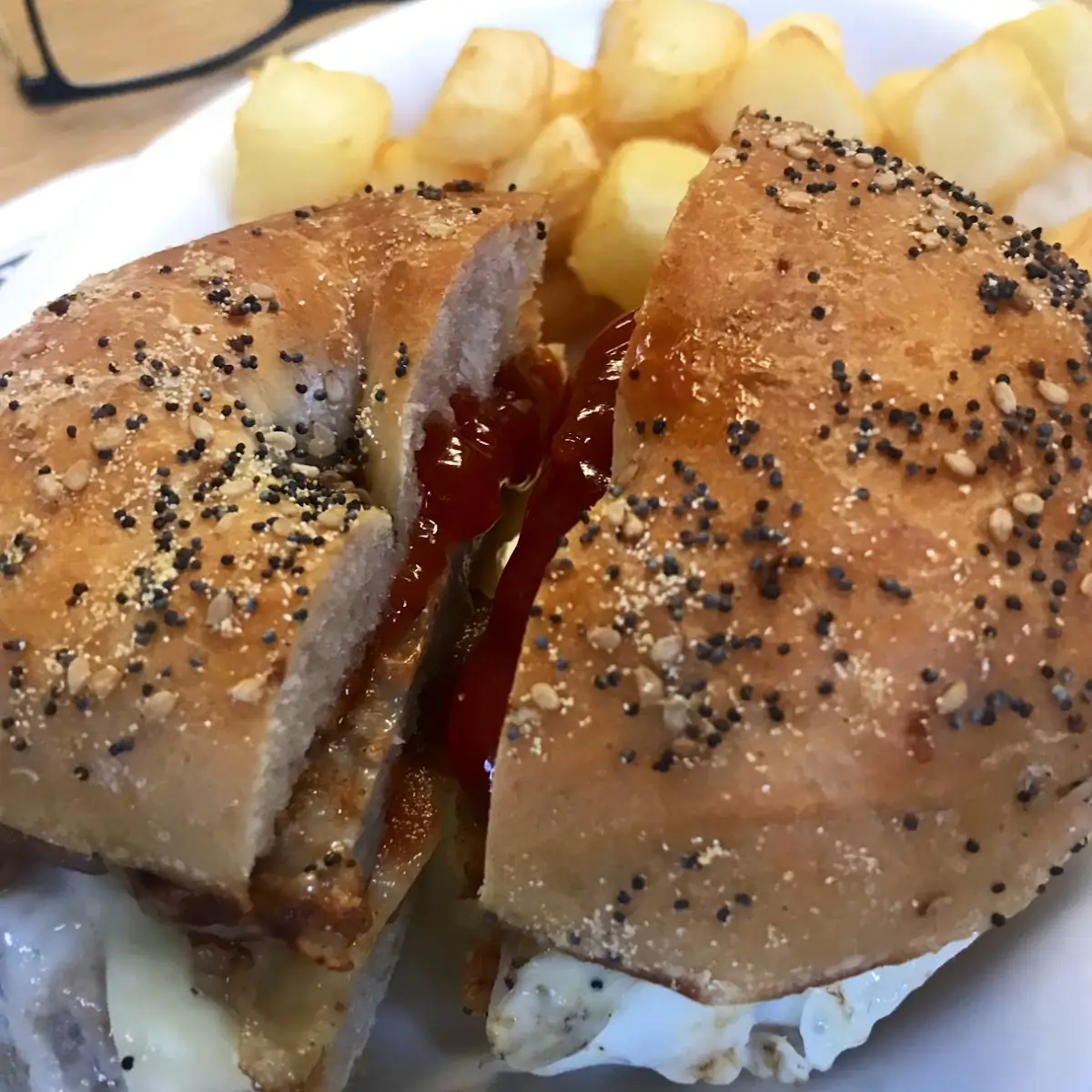 Everything Bagel with Egg Cheese