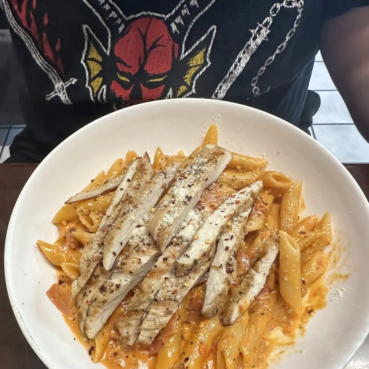 Penne Alla Vodka with Grilled Chicken