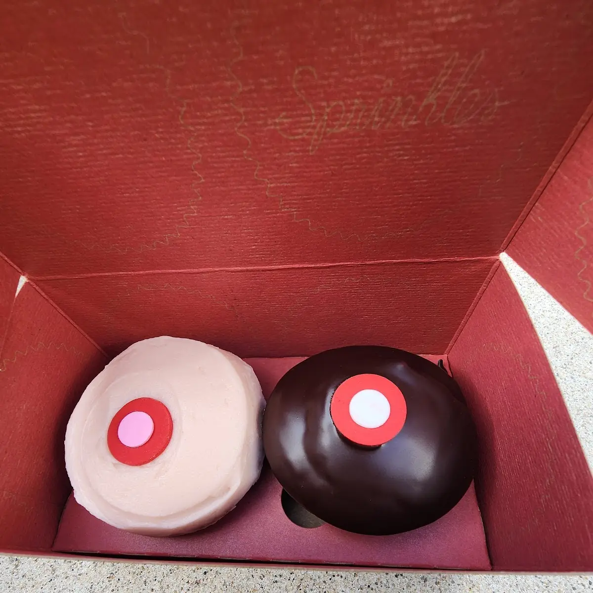 Chocolate Cupcake and Strawberry Cupcake