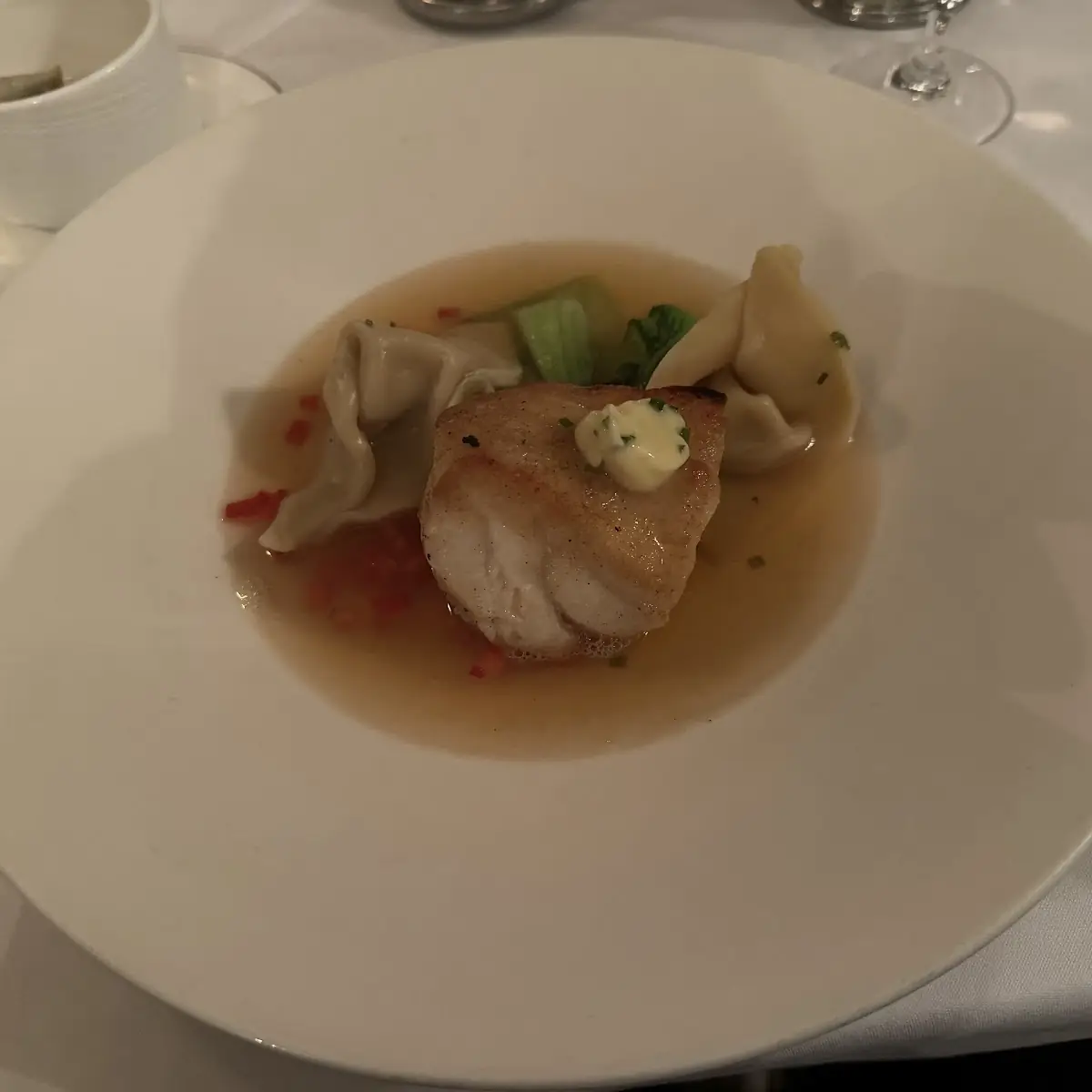 Garlic Striped Bass