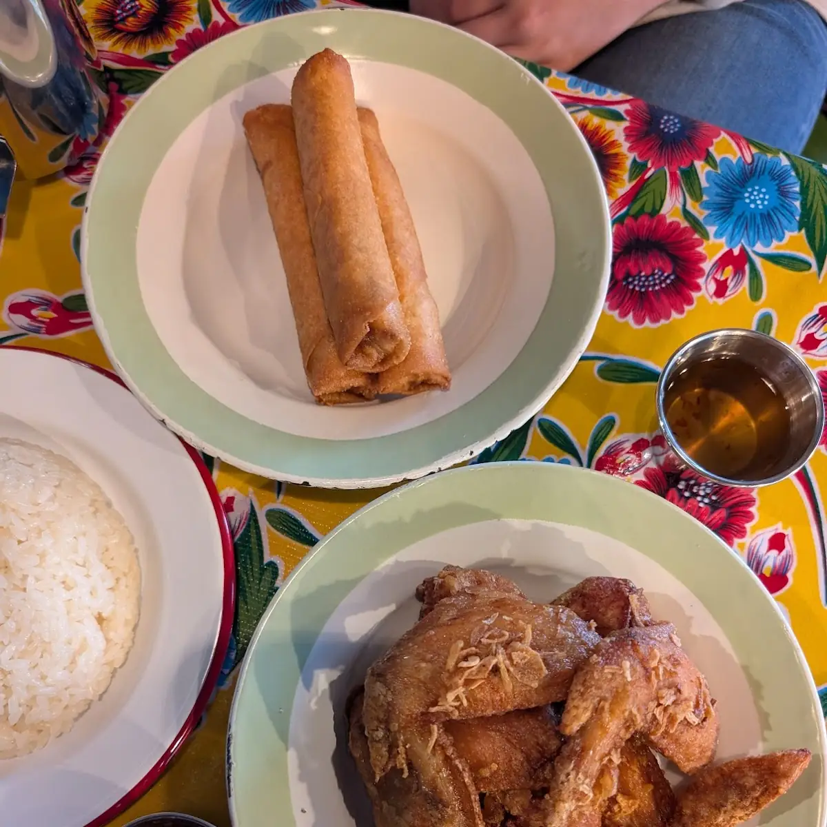 Hat Yai Fried Chicken with Egg Rolls