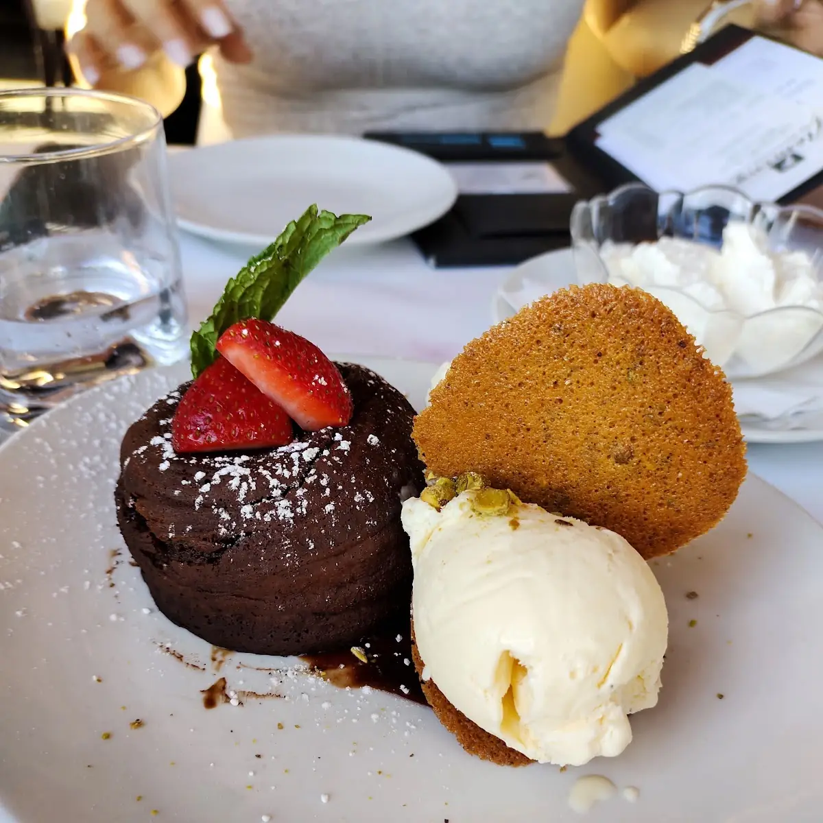 Chocolate Lava Cake with Vanilla Ice Cream
