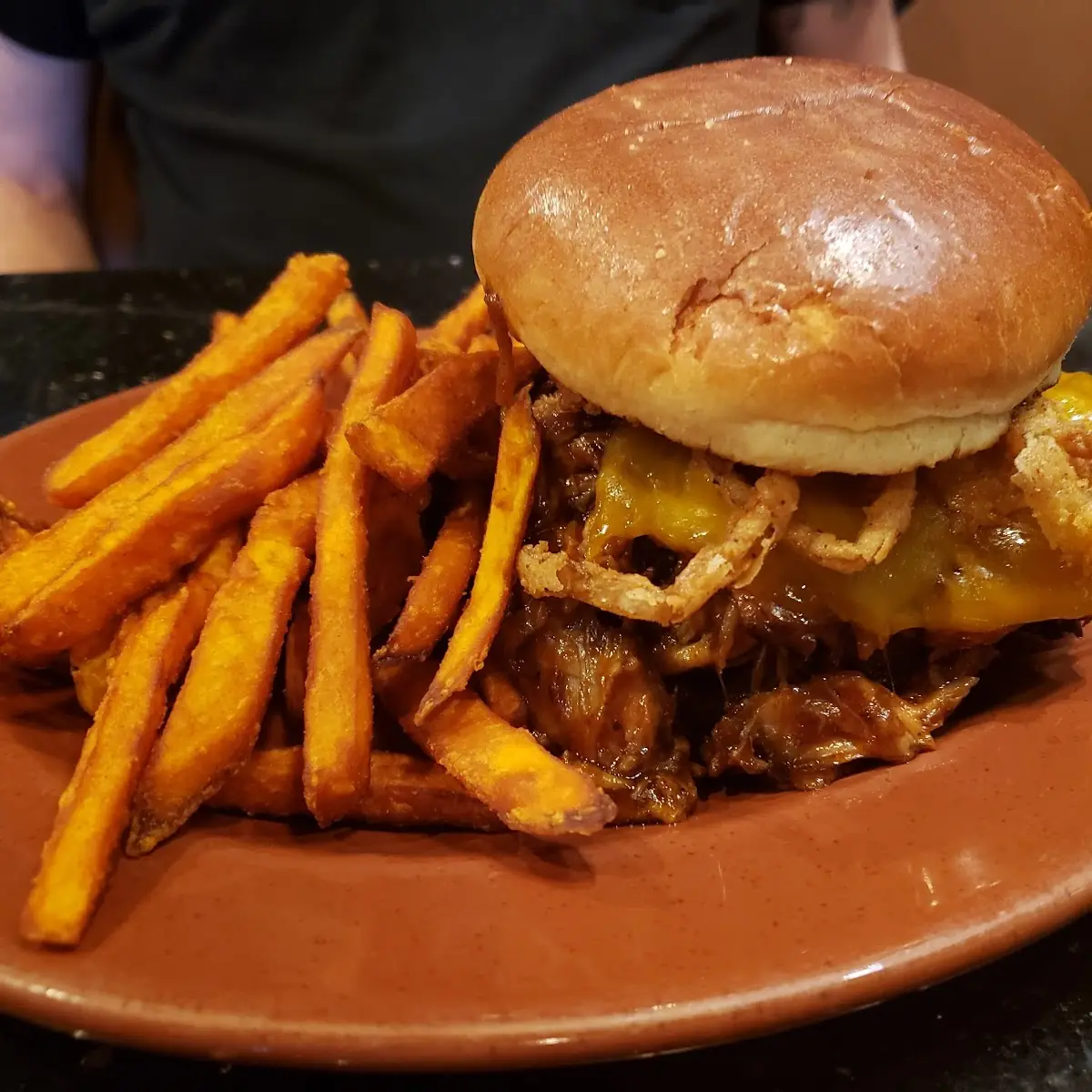 John Browning's Pulled Pork BBQ Sandwich