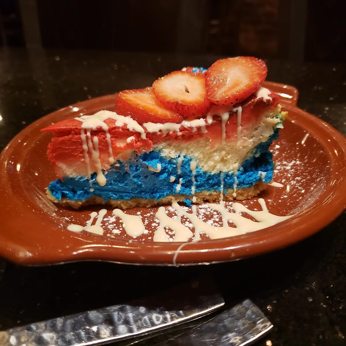 Red White & Blue Cheese Cake