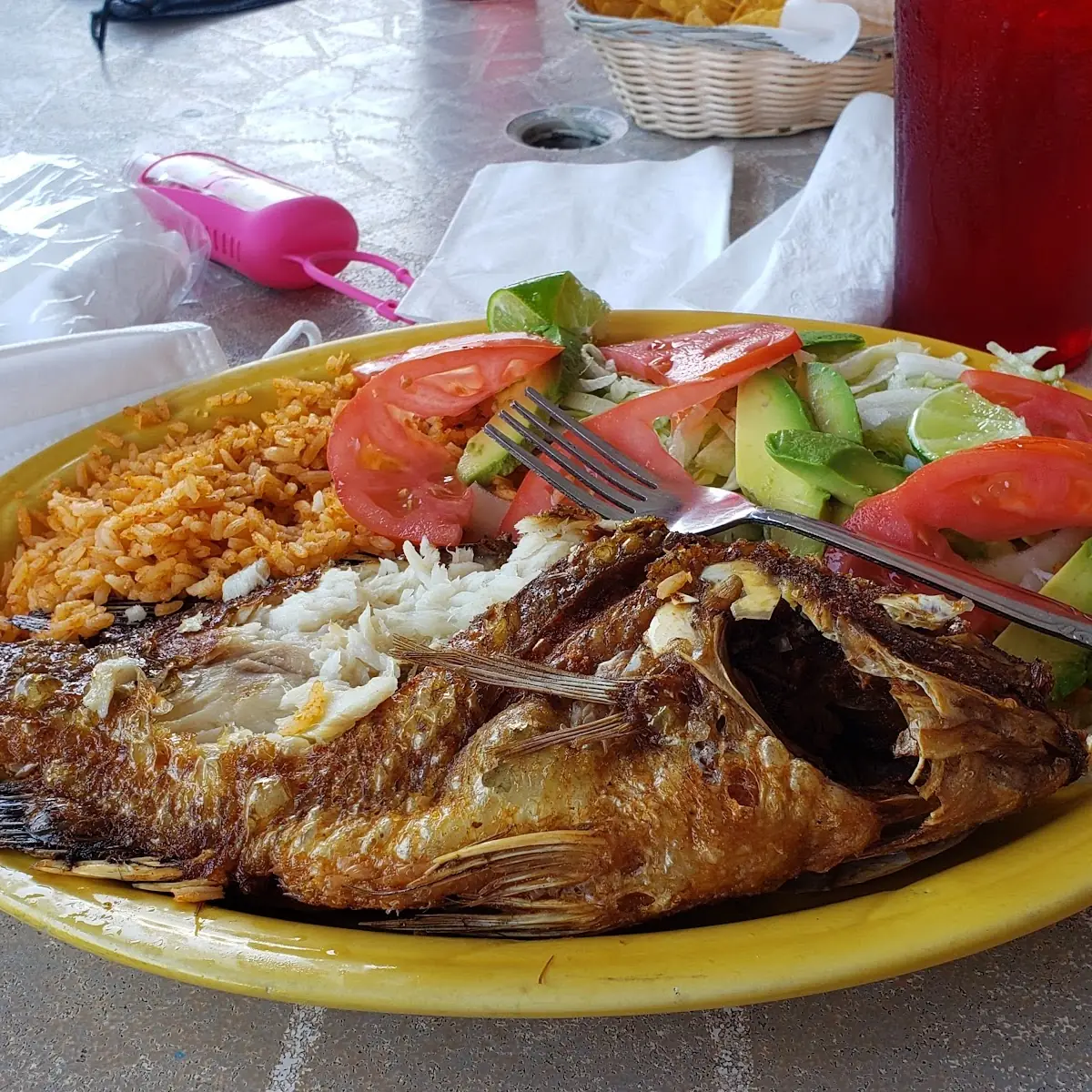 Whole Fried Fish Mojarra