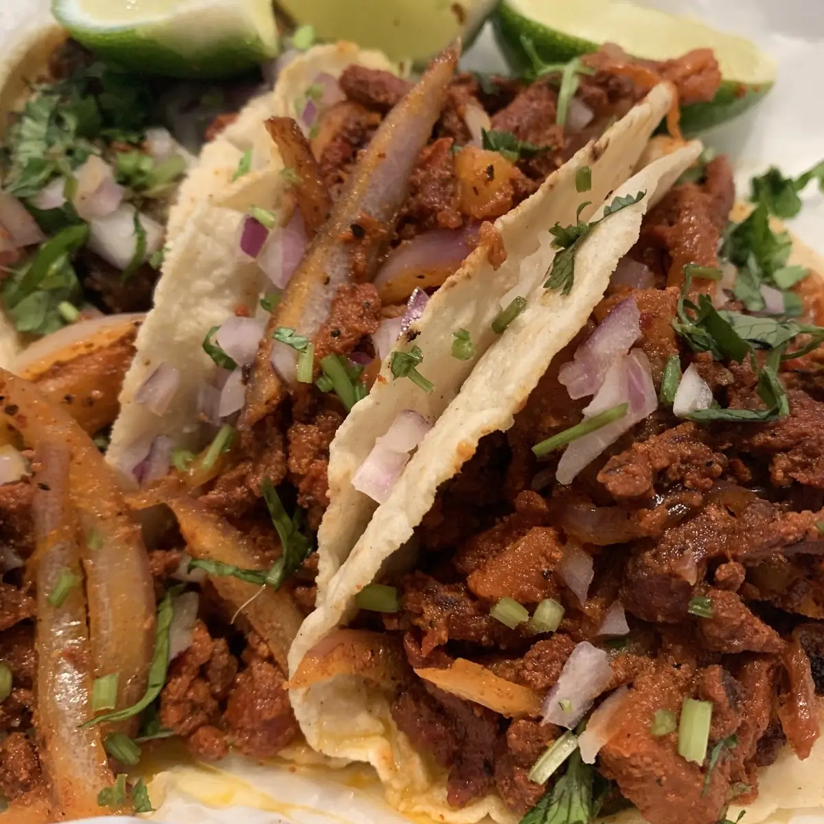 Barbacoa and Pastor Tacos
