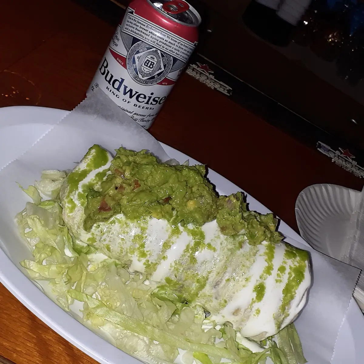Spicy Beef Burrito with Guacamole