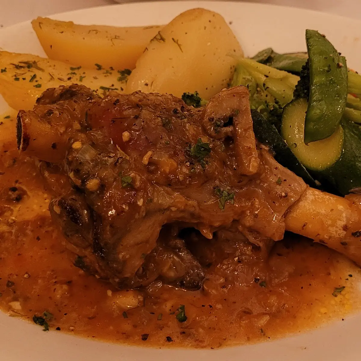 Braised Lamb Shank, Grecos