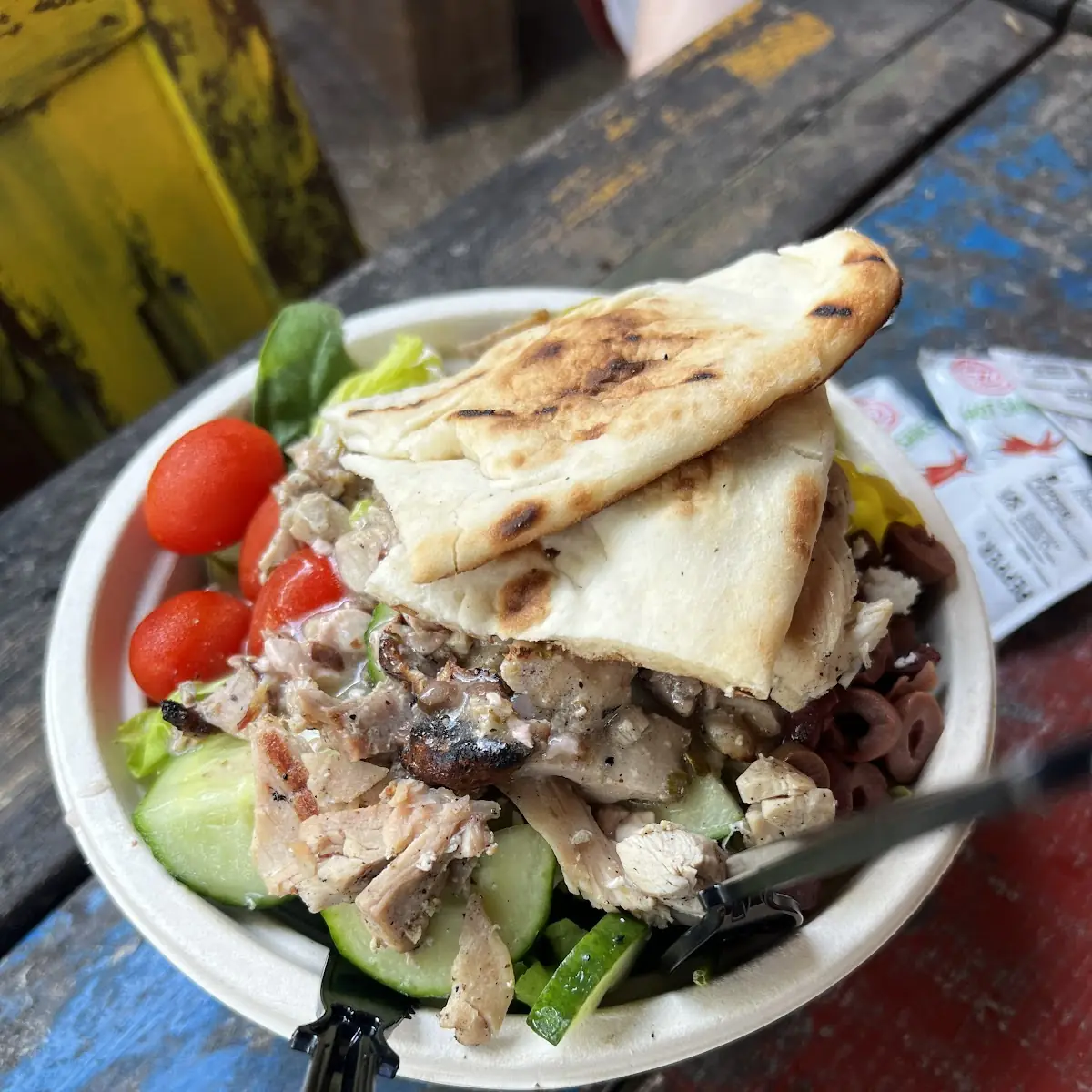 Beef and Lamb Gyro Flatbread