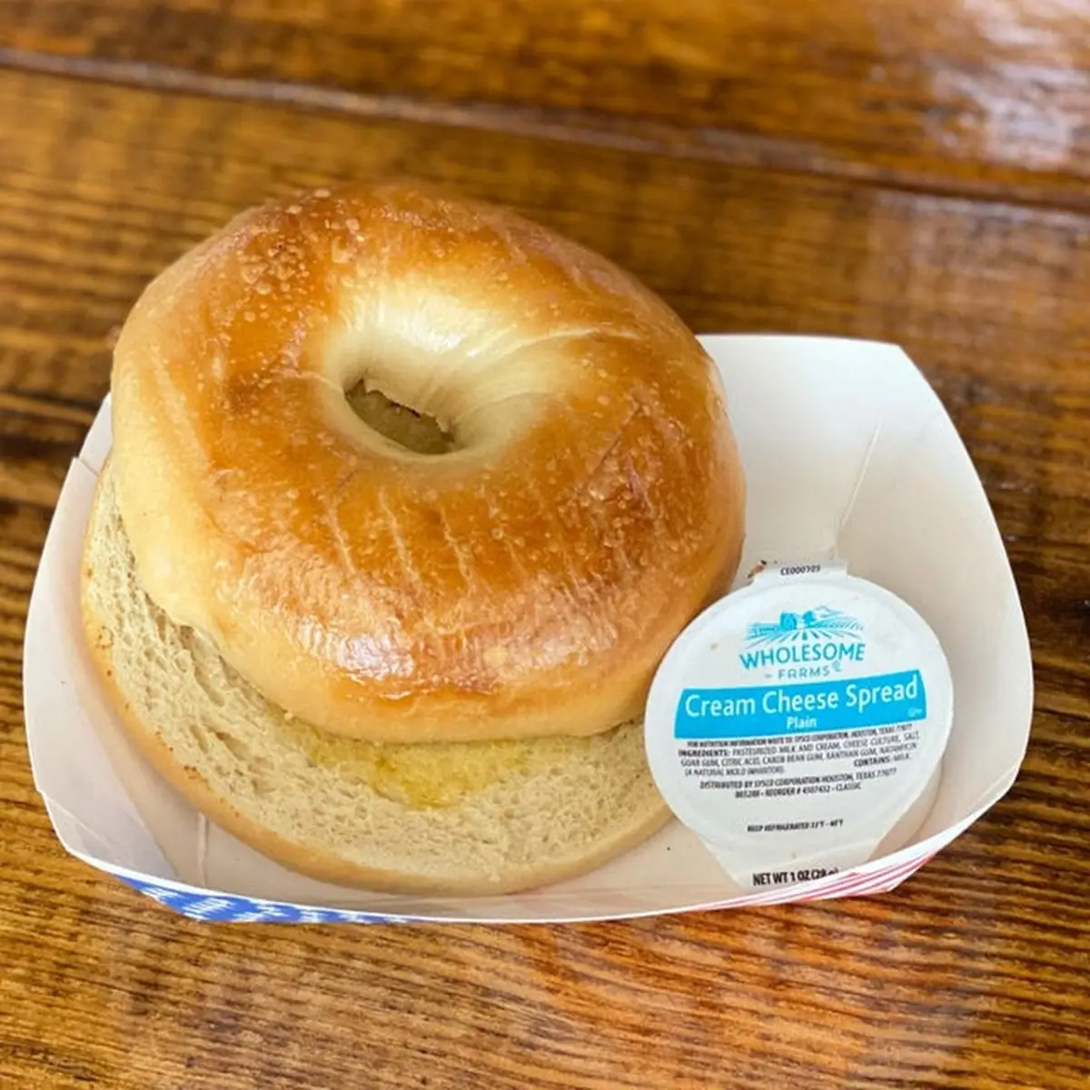 Plain Bagel with Cream Cheese
