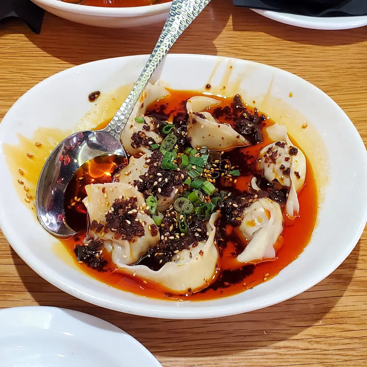 Wontons in Chili Sauce