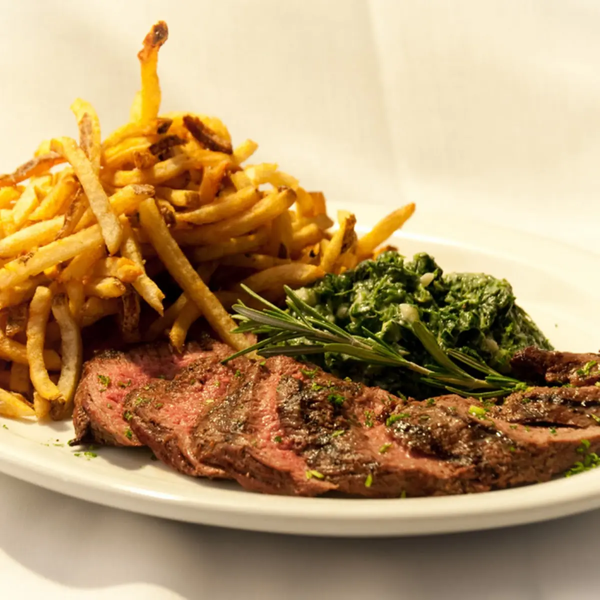 Classic Steak Frites with Roasted Garlic Butter