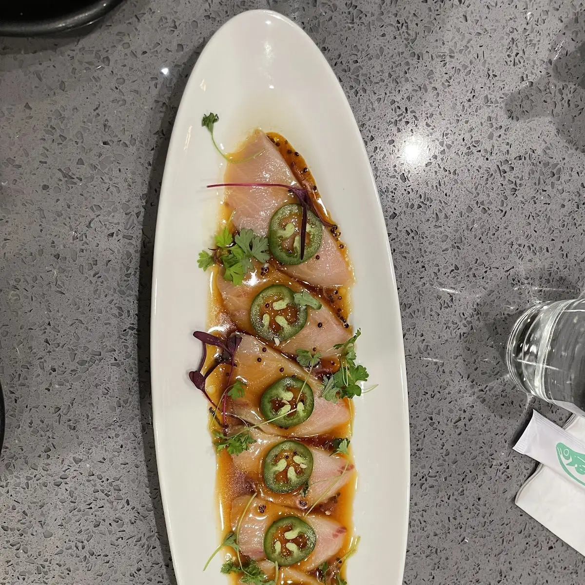 Yellowtail Sashimi with Jalapeno