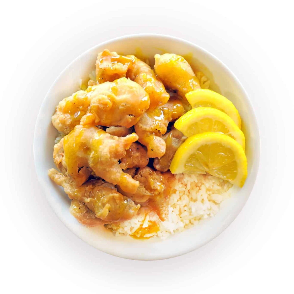 Asian Lemon Chicken Bowl, Rice Bowl Deluxe (Whyte Ave)