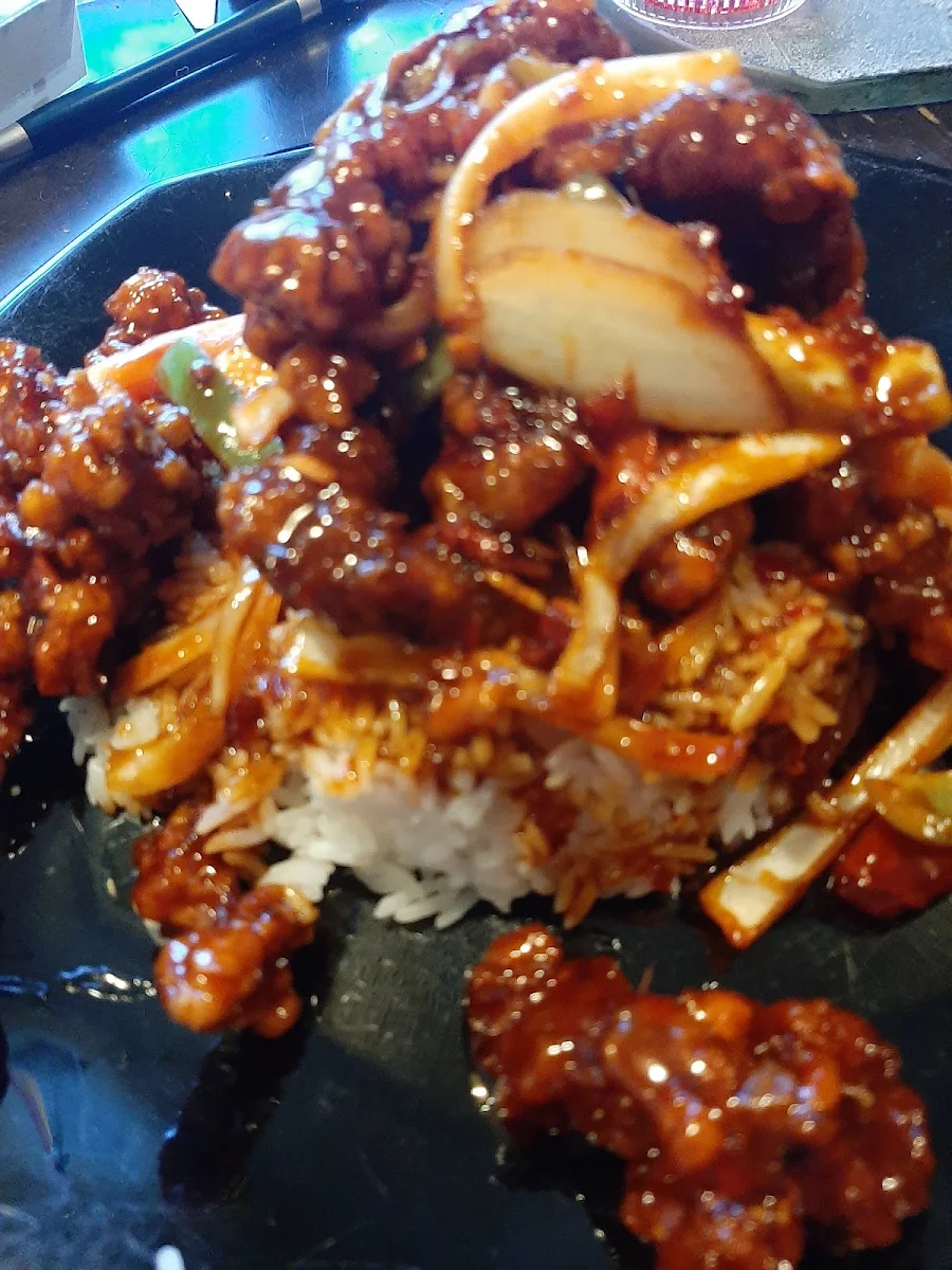 Szechuan Beef Rice Bowl, Rice Bowl Deluxe (Whyte Ave)