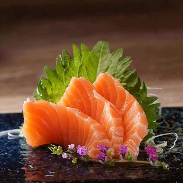 Salmon Sake Sashimi 3 Pieces, AJIO KOREAN &JAPANESE RESTAURANT (아지오 한식 일식)