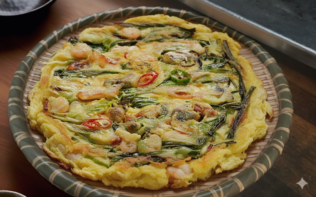 Seafood Pancake, AJIO KOREAN &JAPANESE RESTAURANT (아지오 한식 일식)