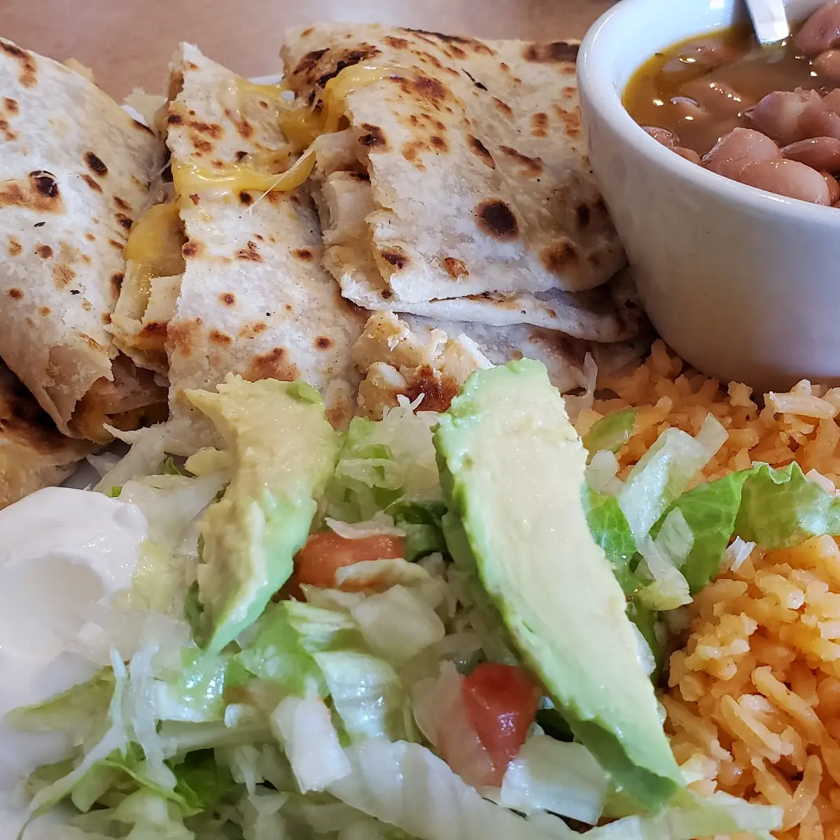 Chicken Quesadilla Plate