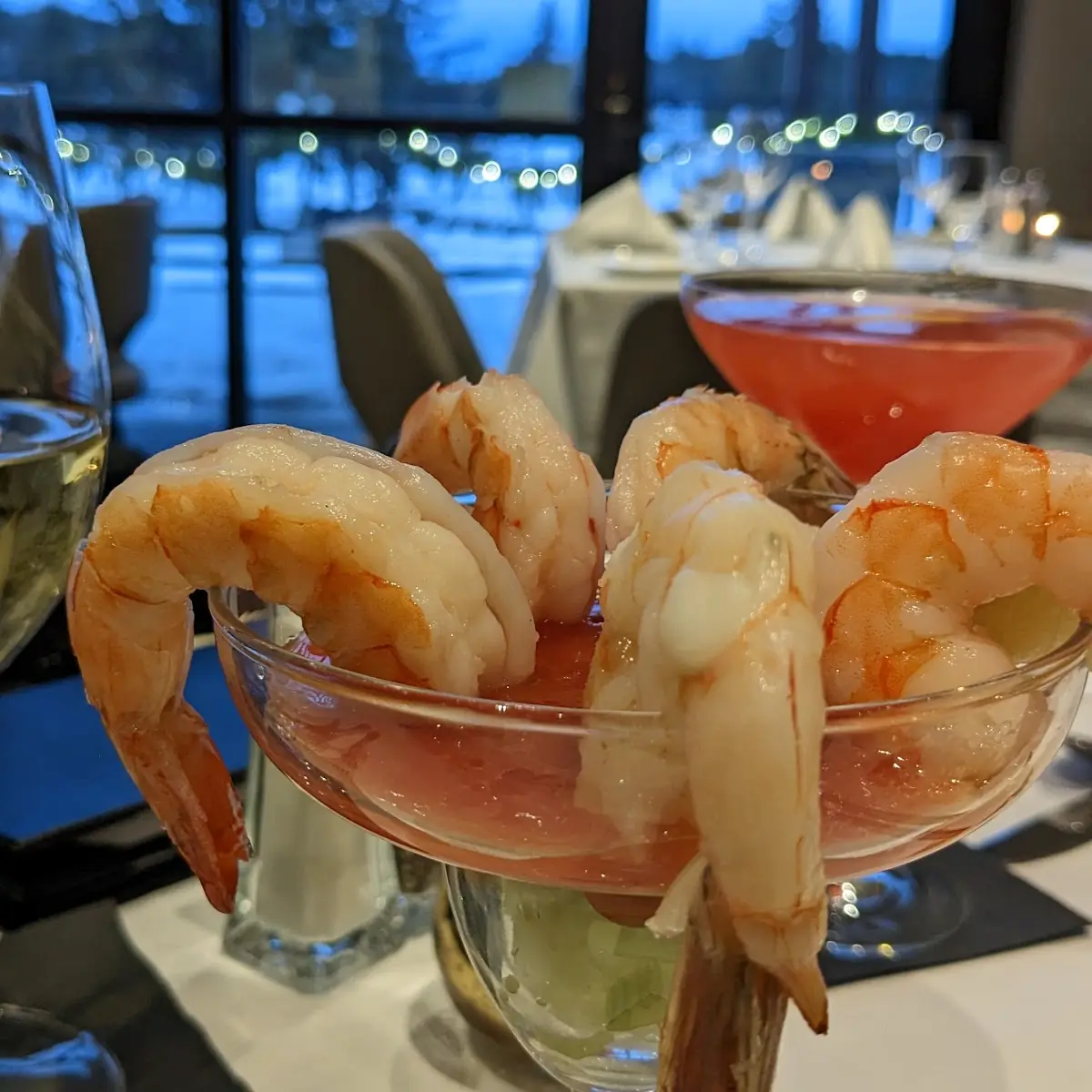 Dirty Martini Shrimp Cocktail