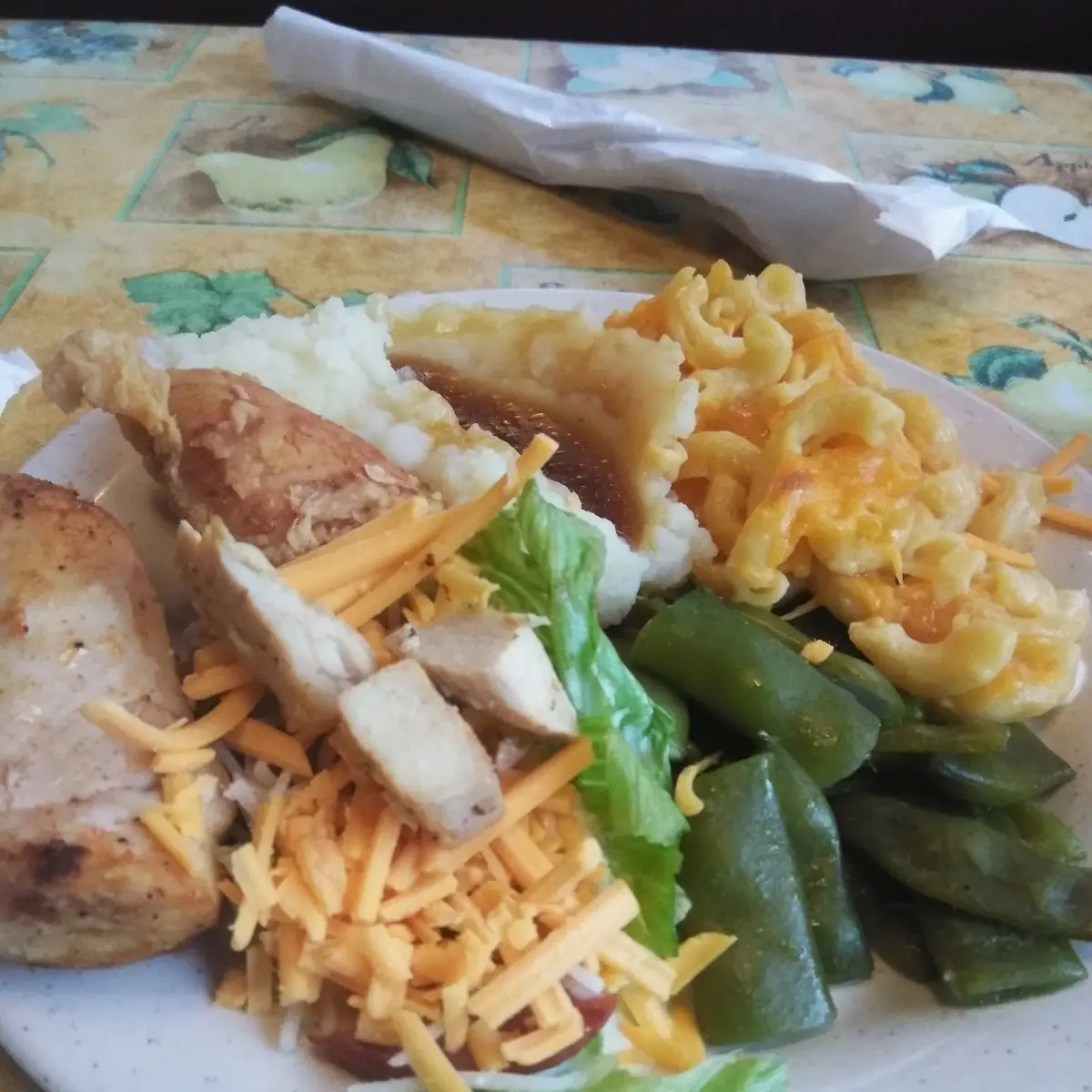 Green Bean Mashed Potato Mac & Cheese