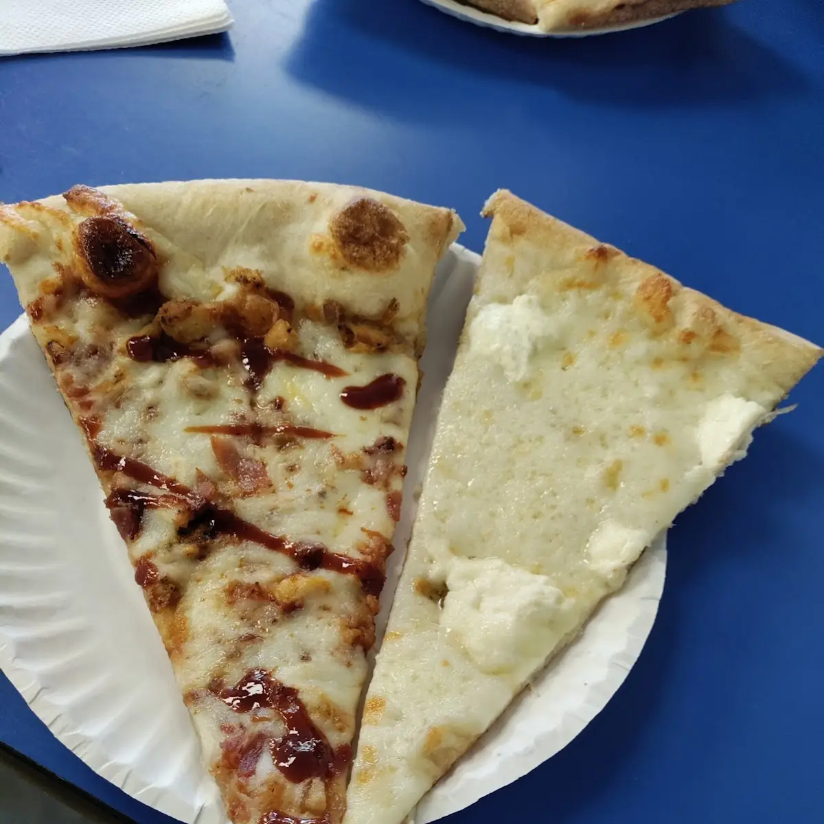 White Pizza Slice