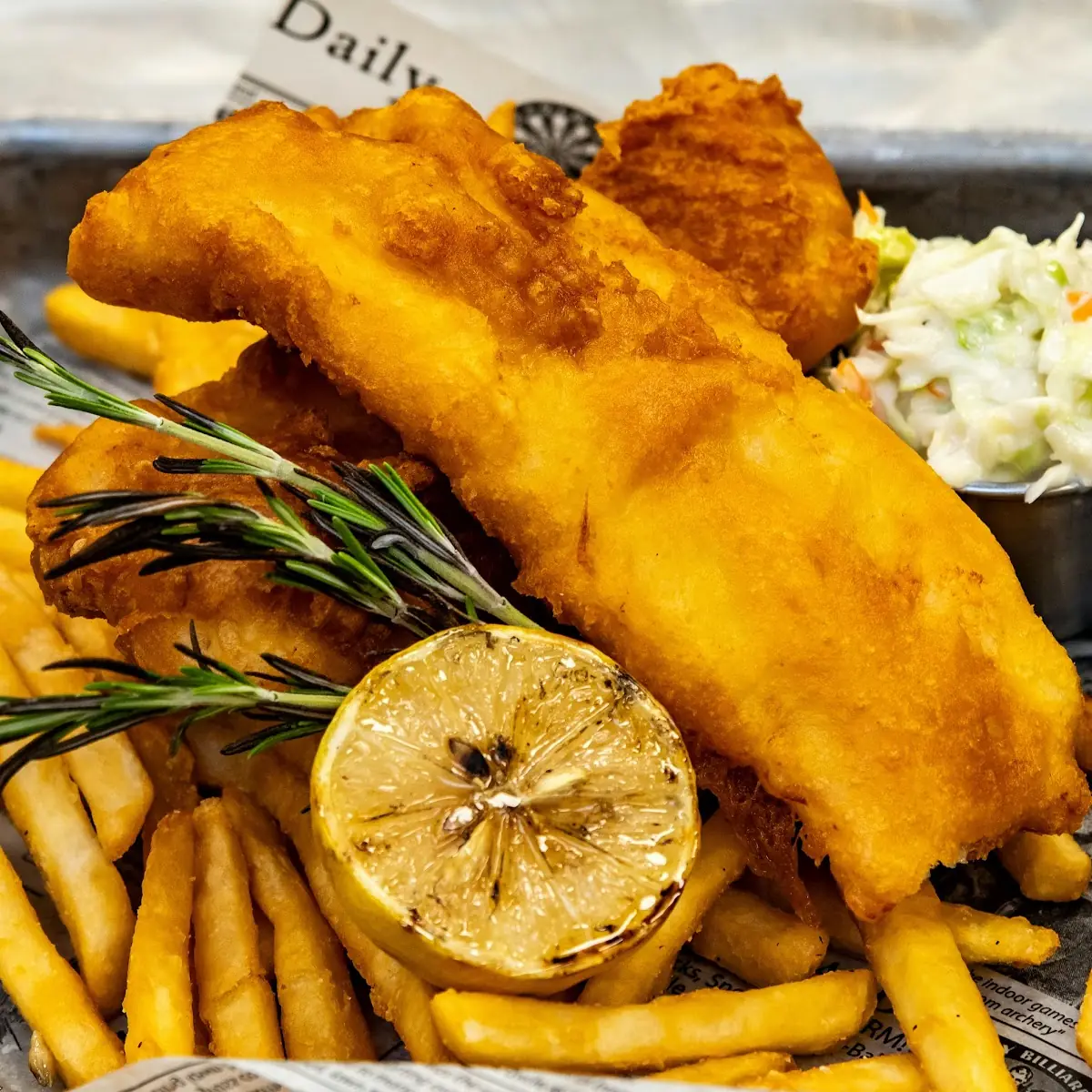 Beer Battered Fish & Chips